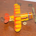 Vintage Sky Ranger Tin Wind Up Airplane Unique Art Toy Part