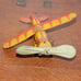 Vintage Sky Ranger Tin Wind Up Airplane Unique Art Toy Part