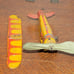 Vintage Sky Ranger Tin Wind Up Airplane Unique Art Toy Part