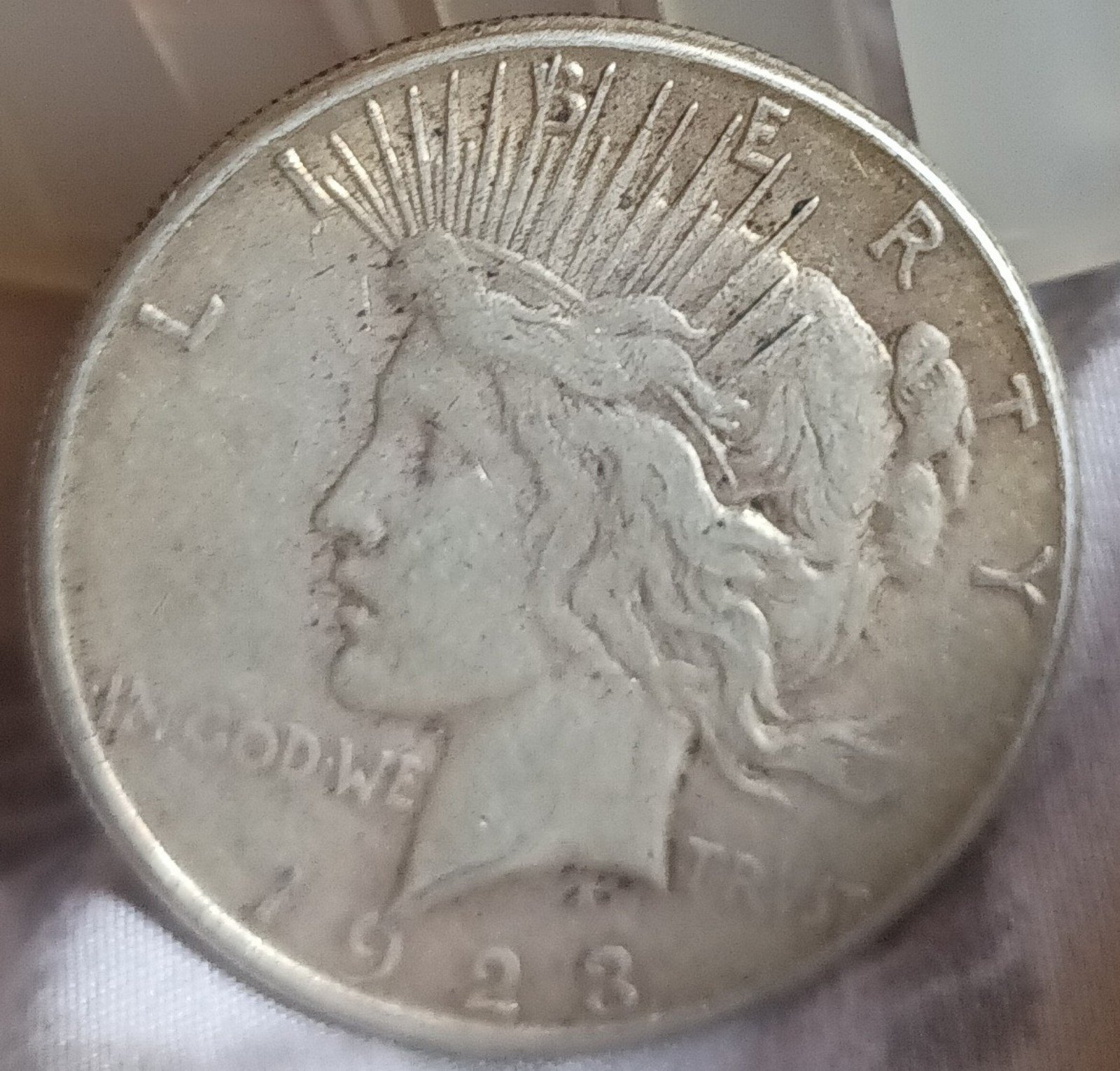 RARE 1823-S Peace Dollar