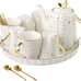 Starry Moon Ceramic Tea Set with Tea pot,DERUI CREATION Coffee Cup Set