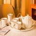 Starry Moon Ceramic Tea Set with Tea pot,DERUI CREATION Coffee Cup Set