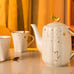 Starry Moon Ceramic Tea Set with Tea pot,DERUI CREATION Coffee Cup Set