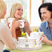 Starry Moon Ceramic Tea Set with Tea pot,DERUI CREATION Coffee Cup Set