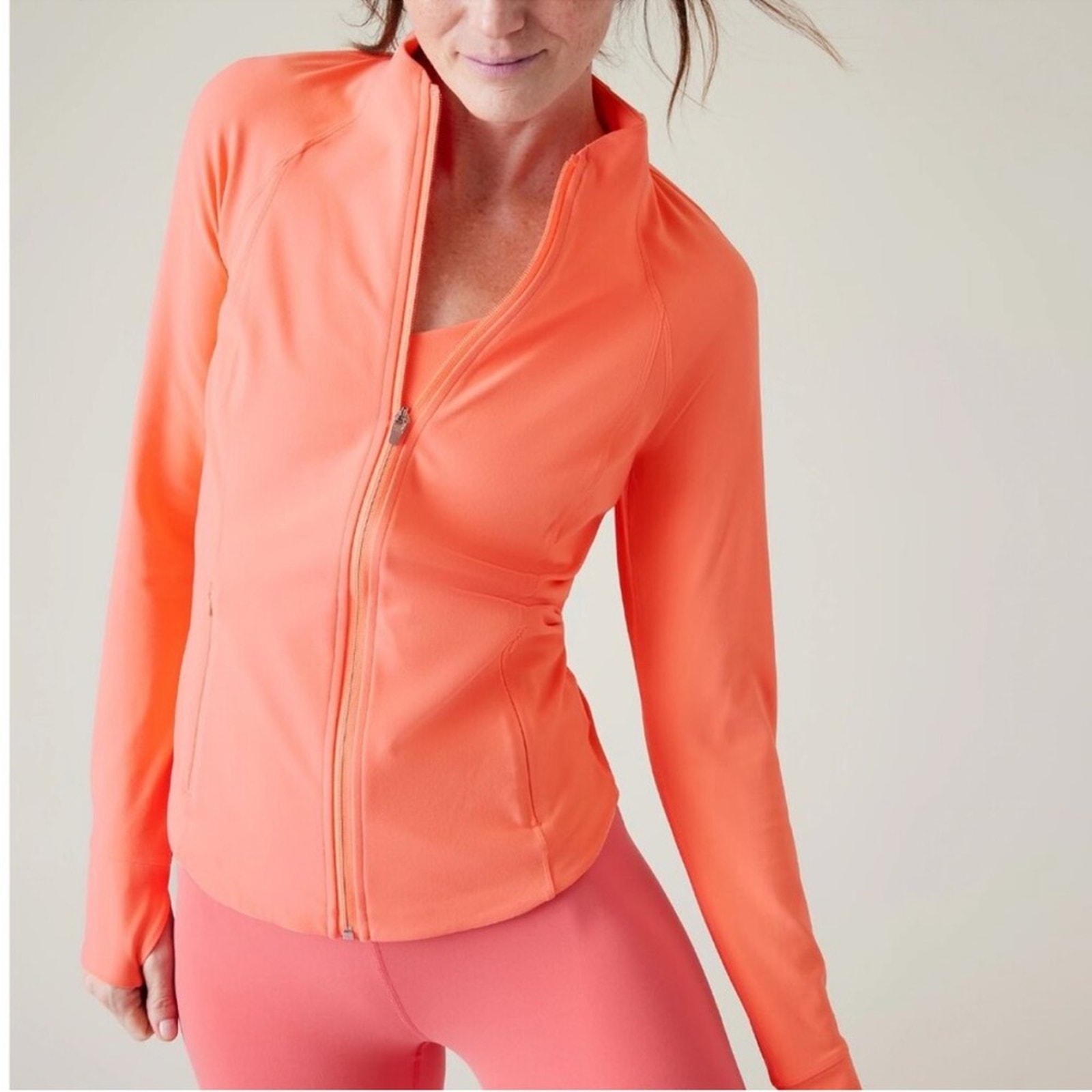 Athleta Salutation Jacket in Sunset Glow - Size M
