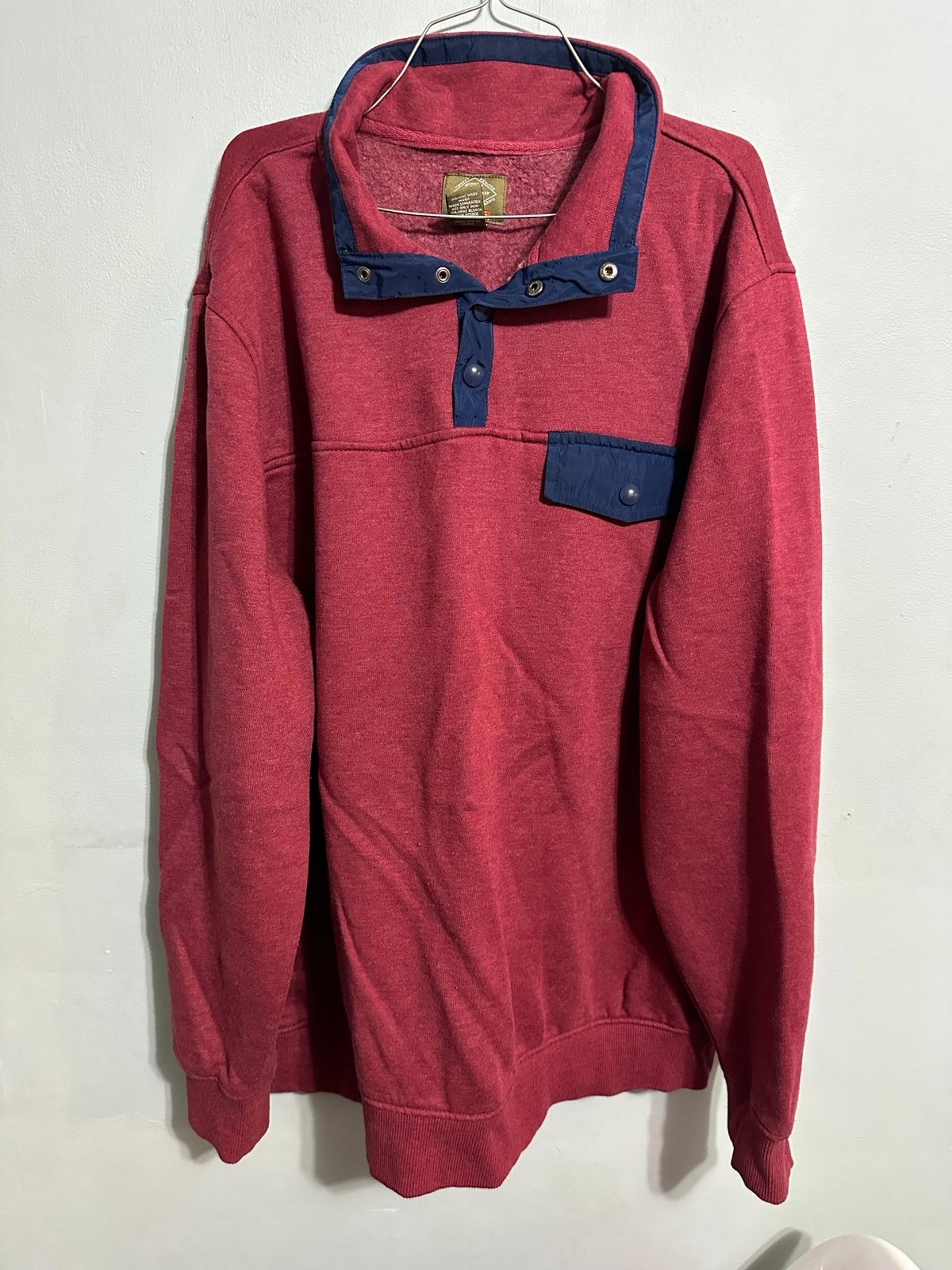 St Johns Bay quarter snap pullover sweatshirt mens size XL extra large