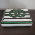 Vintage Art Deco Stained Glass Infinity Celtic Knot Decorative Trinket Box