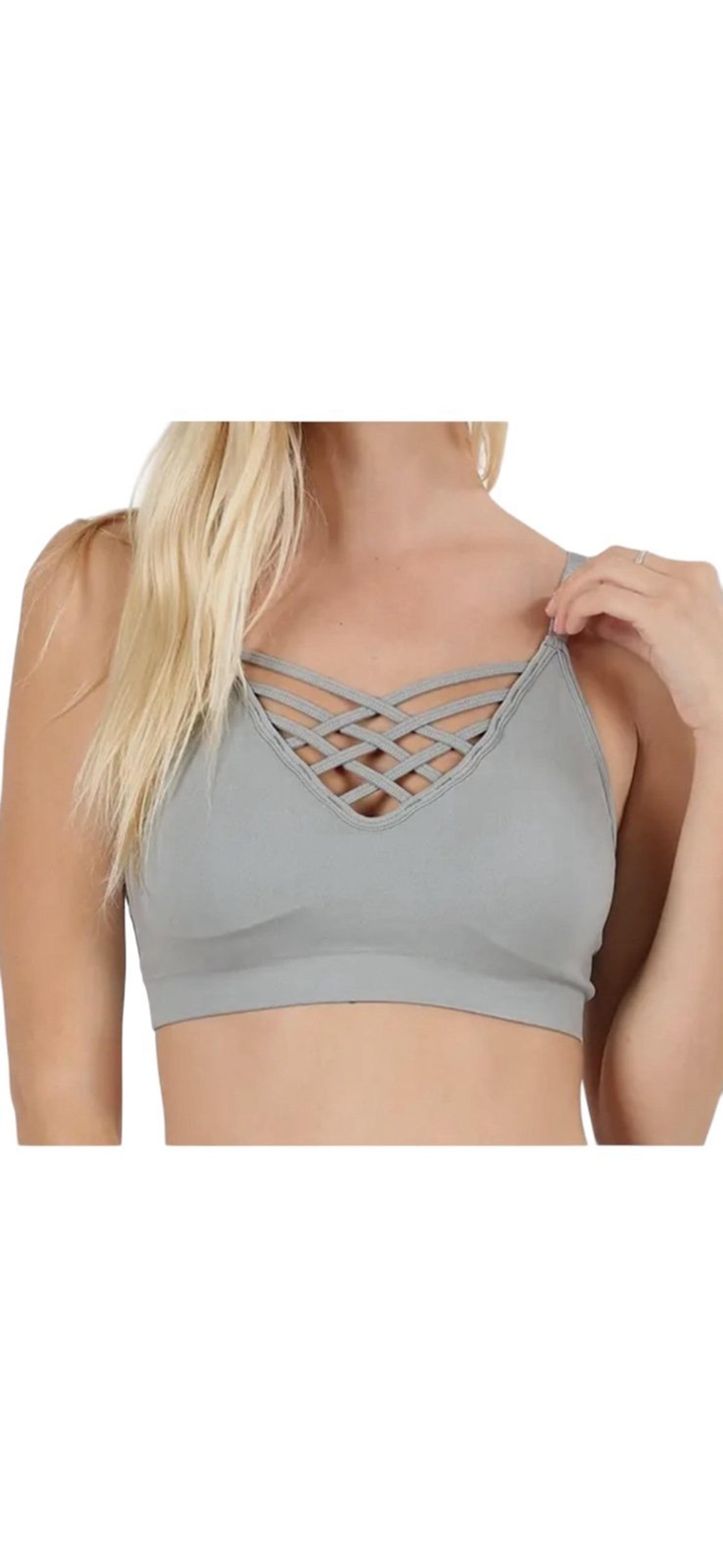PLUS SIZE 1X/2X V Lattice Bralette | VARIANT SIZES AVAILABLE