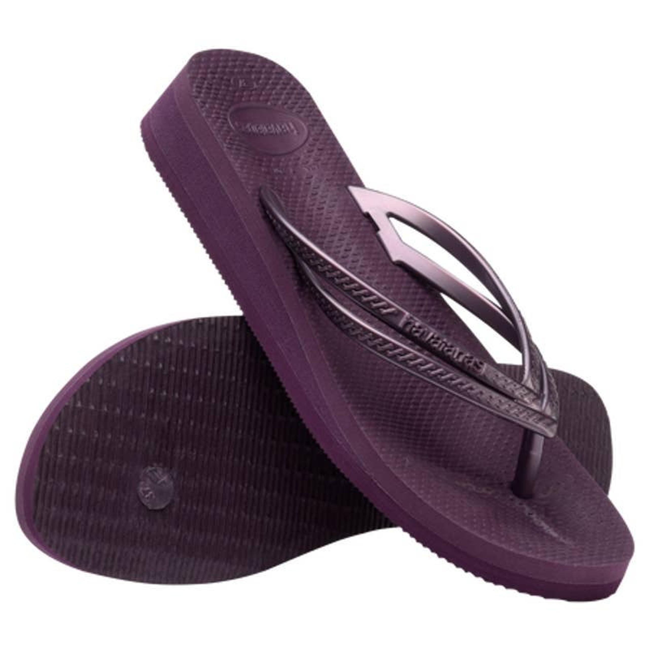 New Havaianas The Wedge Flip Flops  Purple Women's Size 9.5