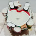MINT Vintage Fitz & Floyd 12” Christmas Court Porcelain Santa Claus Cookie Jar