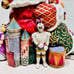 MINT Vintage Fitz & Floyd 12” Christmas Court Porcelain Santa Claus Cookie Jar