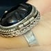 Rare Taxco Mexico Sterling Silver Black Onyx Poison Ring