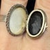 Rare Taxco Mexico Sterling Silver Black Onyx Poison Ring