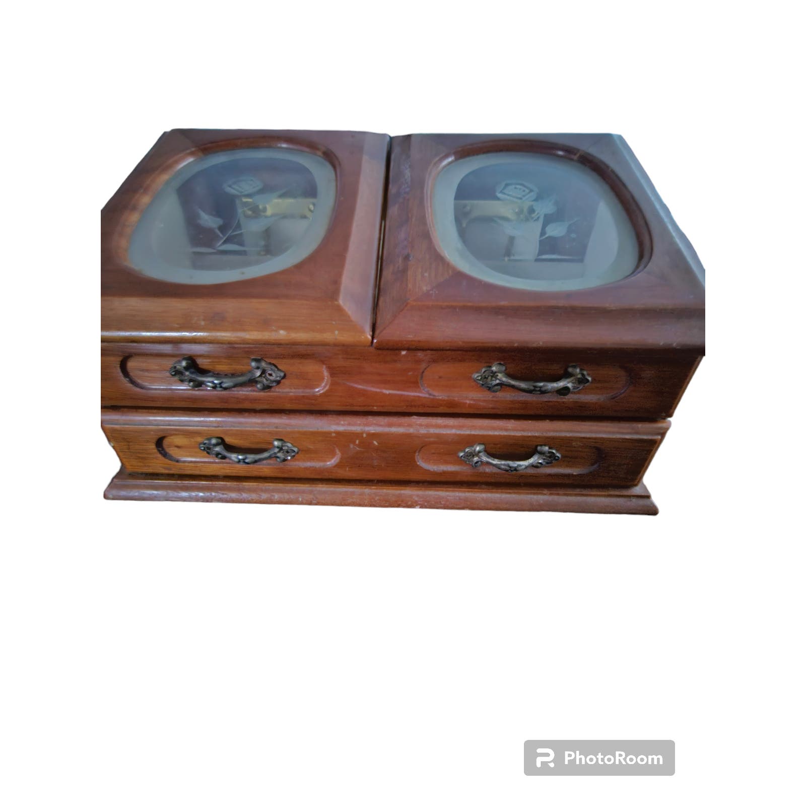 The Commodore Vintage Wooden Jewelry Box
