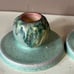Vintage ROSEVILLE POTTERY #1109 Moss Candle Holder Set of 2~c. 1936