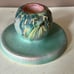 Vintage ROSEVILLE POTTERY #1109 Moss Candle Holder Set of 2~c. 1936