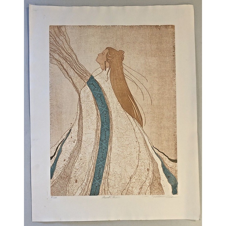 23.25 x30 Ltd Ed Signed Numbered Art ETCHING Touch & Tone by S. KRISTEN OLSEN