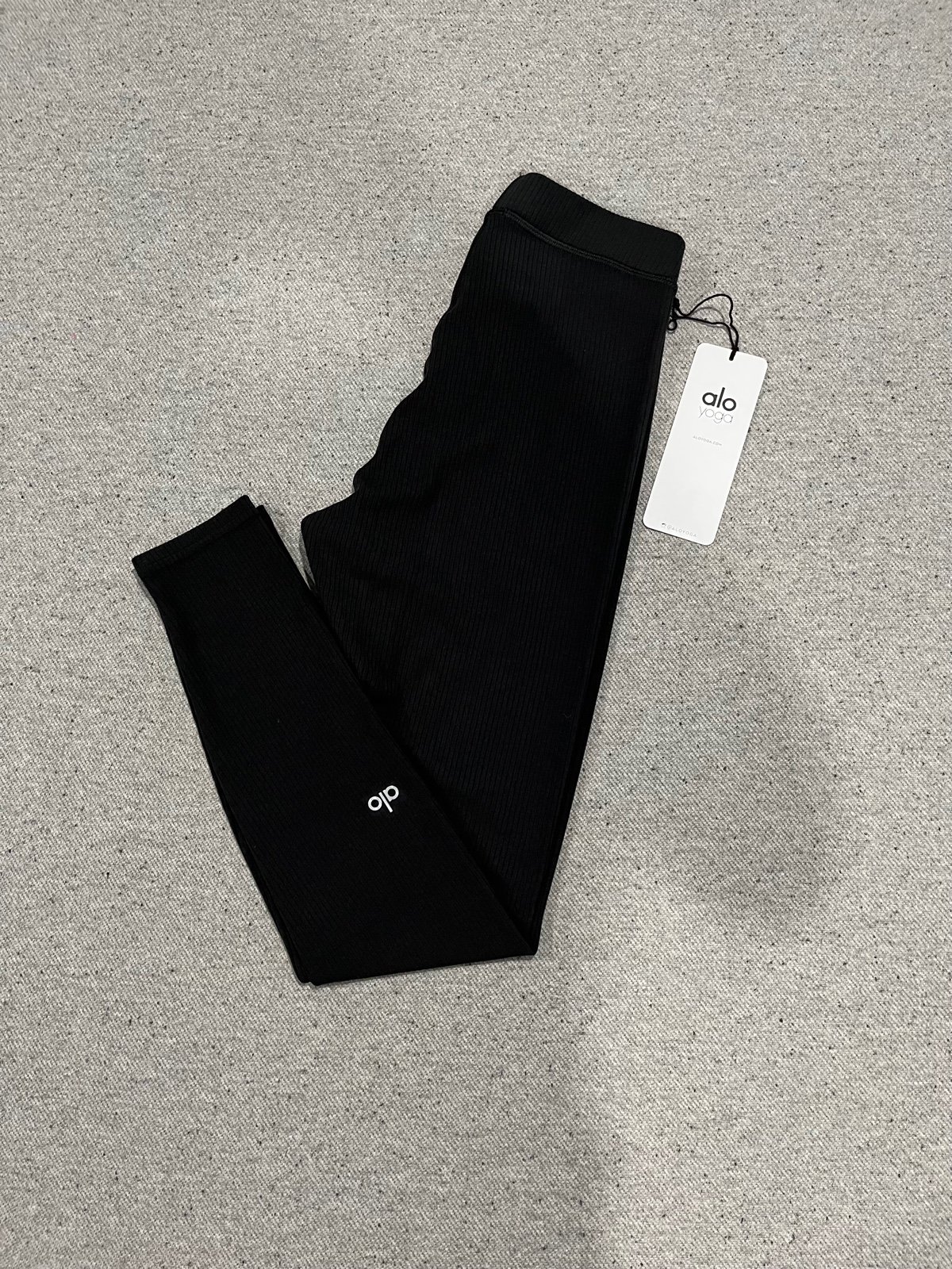 alo ribbed high waist 7/8 blissful legging | Free shipping