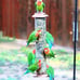 iBorn Metal Bird Feeders Brushed Copper Wild Bird Feeder for Outdoors Hanging Al