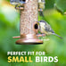 iBorn Metal Bird Feeders Brushed Copper Wild Bird Feeder for Outdoors Hanging Al