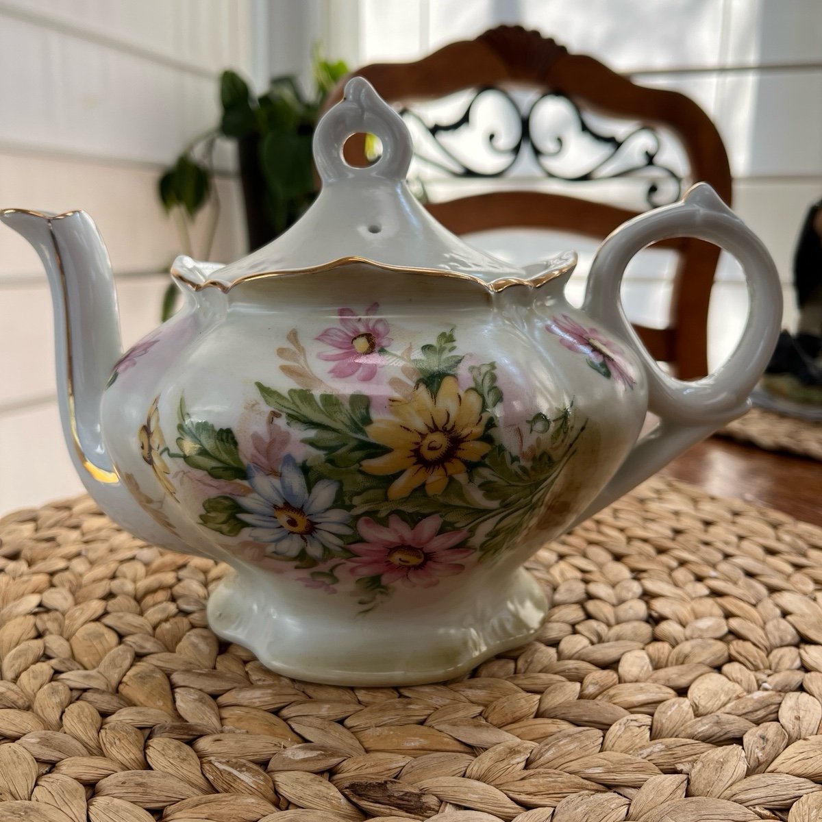 Vintage Lefton Music Box - Tea For Two Teapot