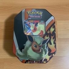 Pokemon Trading Card Flareon Tin Box