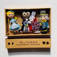 ALICE IN WONDERLAND Felt Ornament Set - BAM Exclusive IMPOSSIBLE to Find