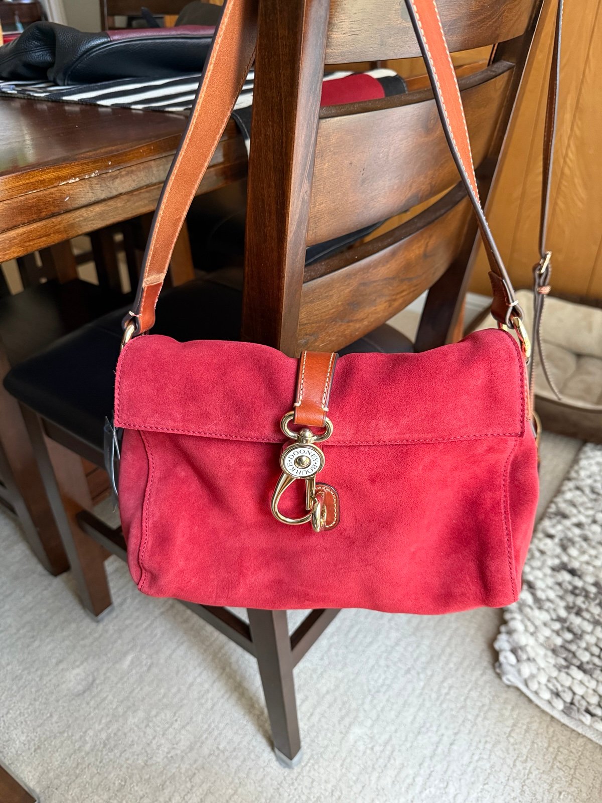 Dooney &Bourke Suede Leather Hobo NEW