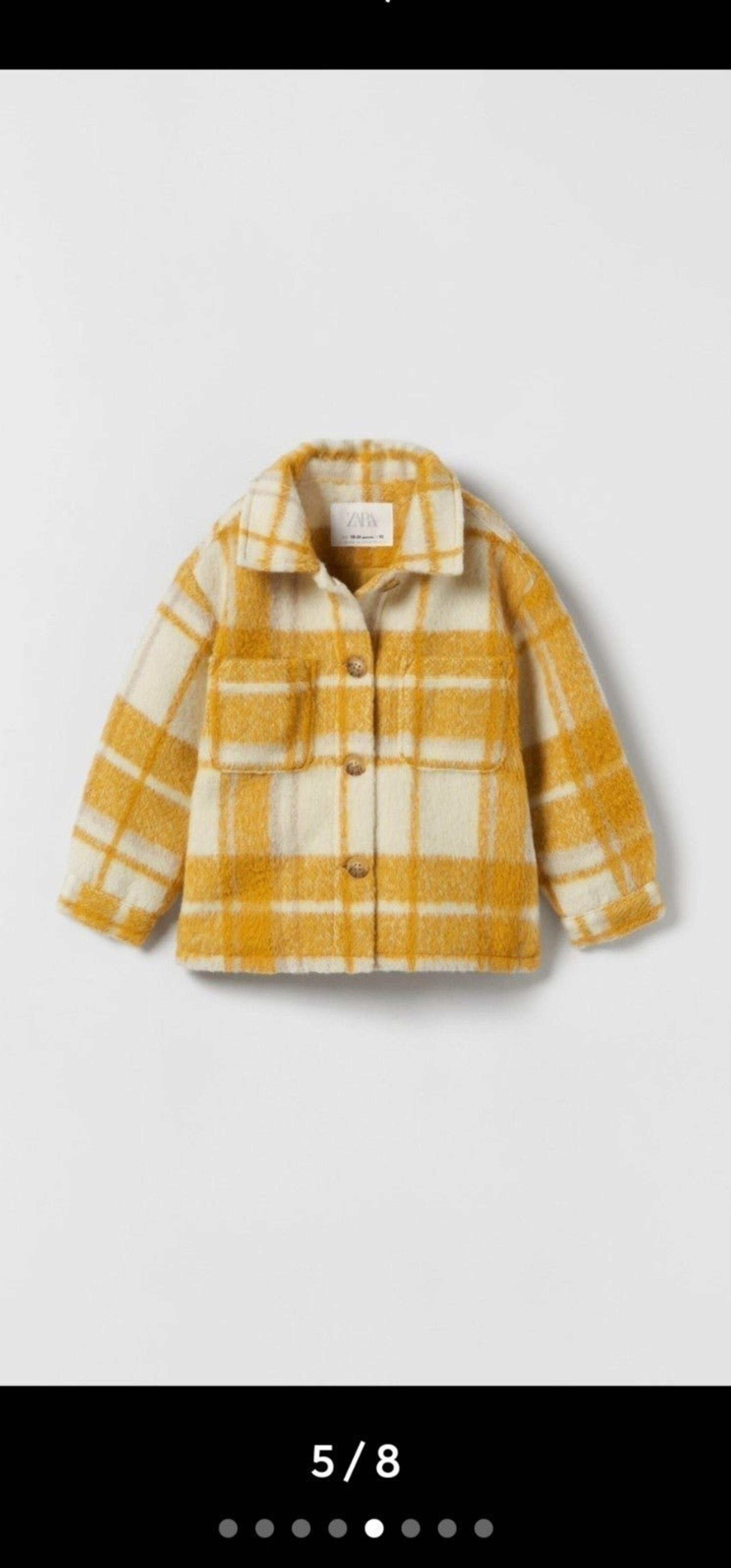 Zara plaid padded overshirt/jacket