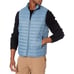 Mens Vest XL Blue Puffer Lightweight Water Resistant Packable