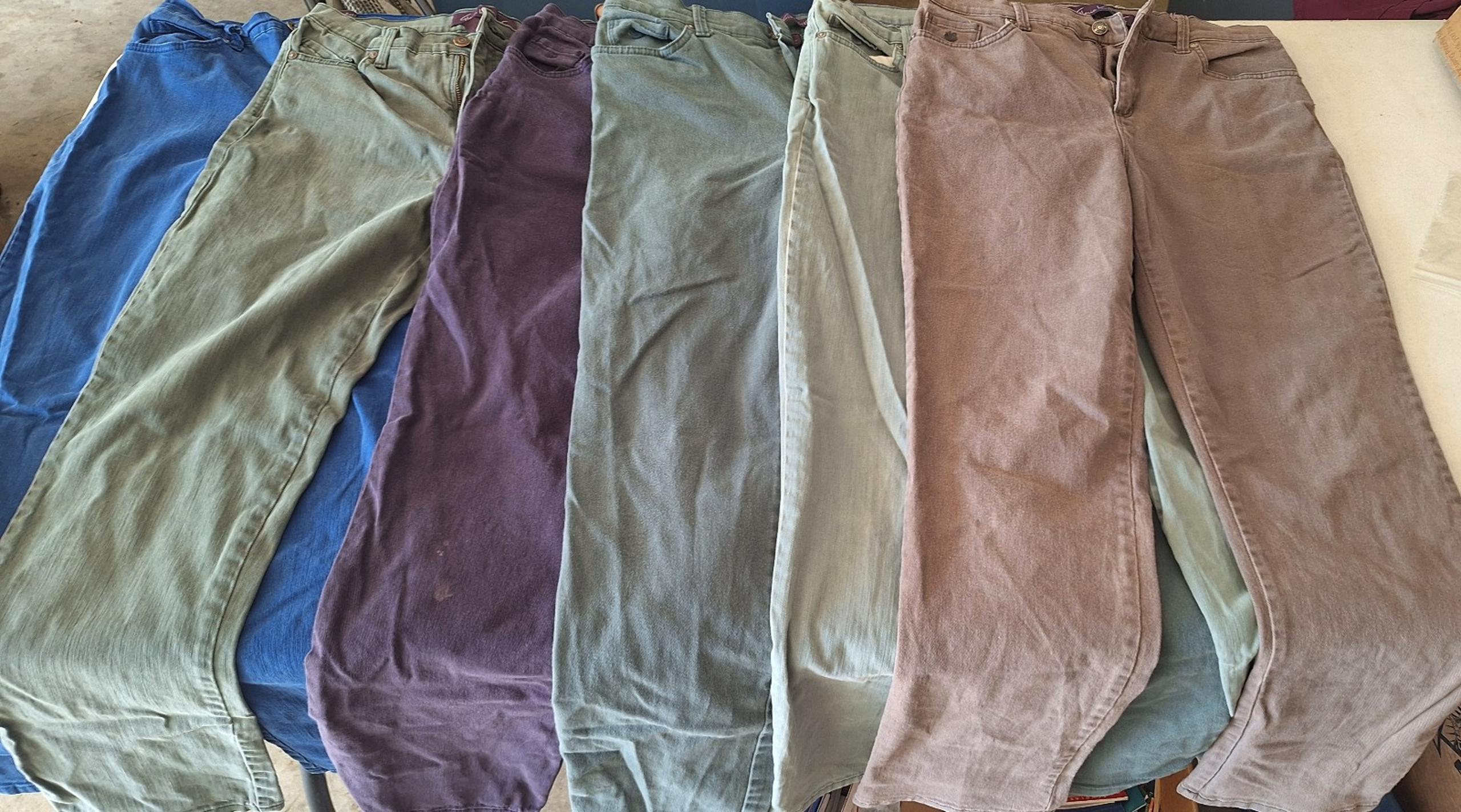 Variety of Colored Denim Jeans Size 8 Six Pair  Gloria Vanderbilt Amanda