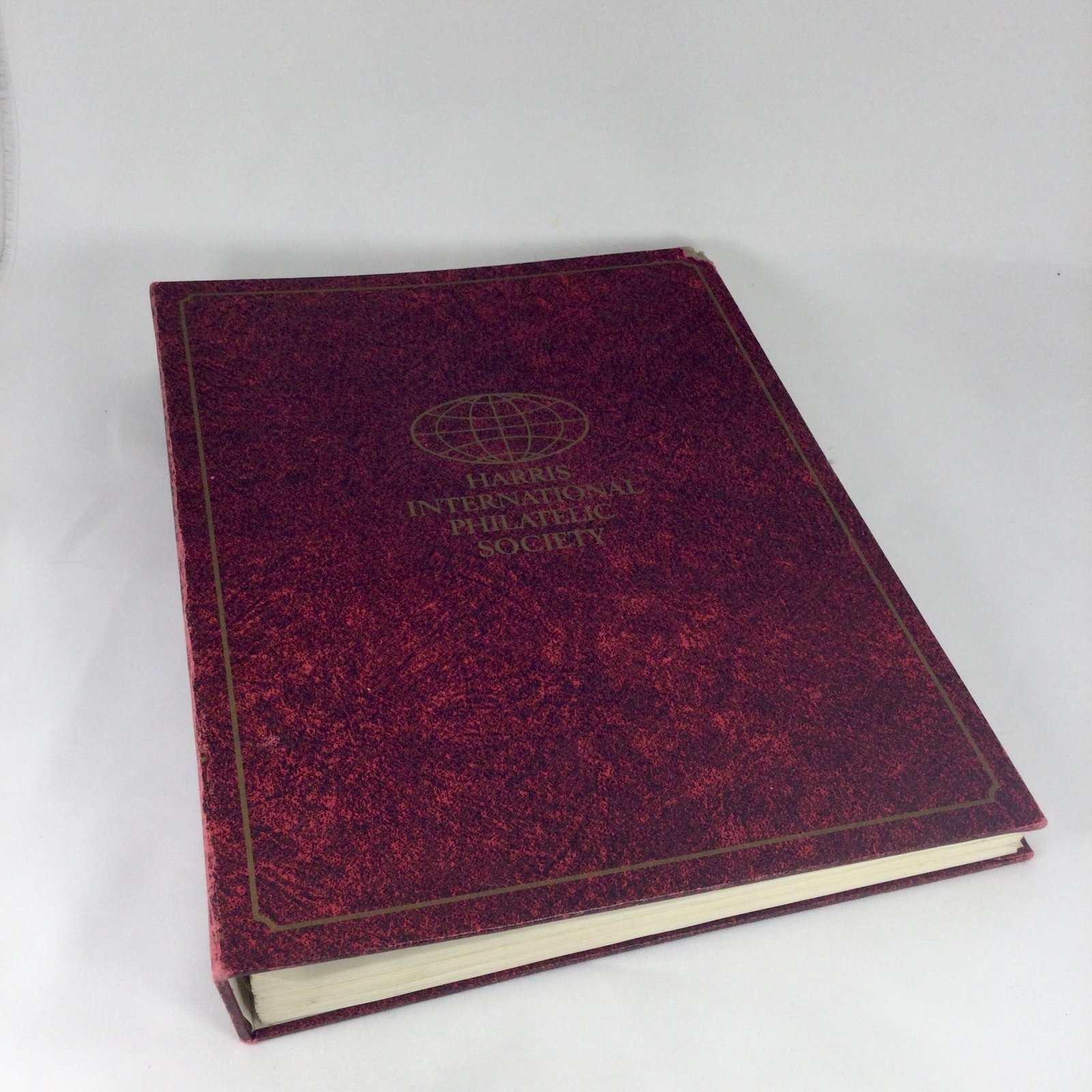 Vintage Harris International Philatelic Society Album + 765 Postage Stamps Lot