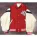 Vintage Budweiser Wool Leather Varsity Jacket Men Large NIP Red