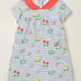 NWOT Mini Boden Printed Jersey Collared Dress 2-3Y