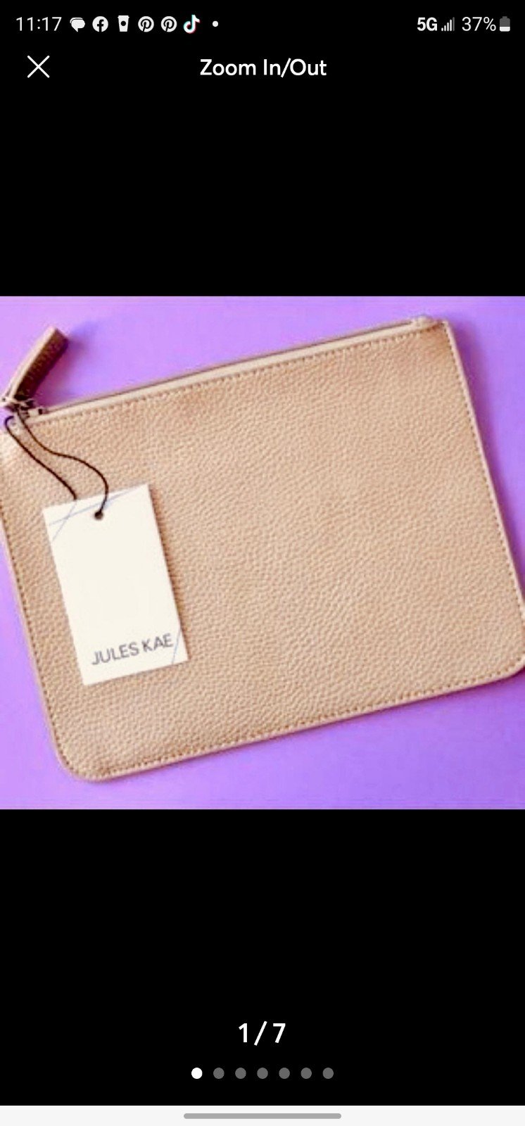 Jules Kae Copper Gold bronze Clutch *NWT*