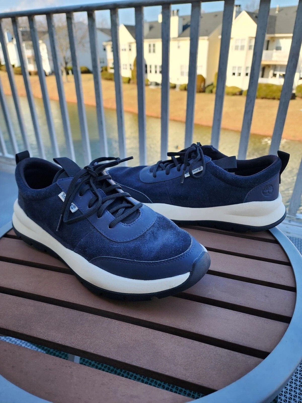 Timberland Men's Boroughs Project Leather Oxford Sneaker - Navy - 11 M - A24RX