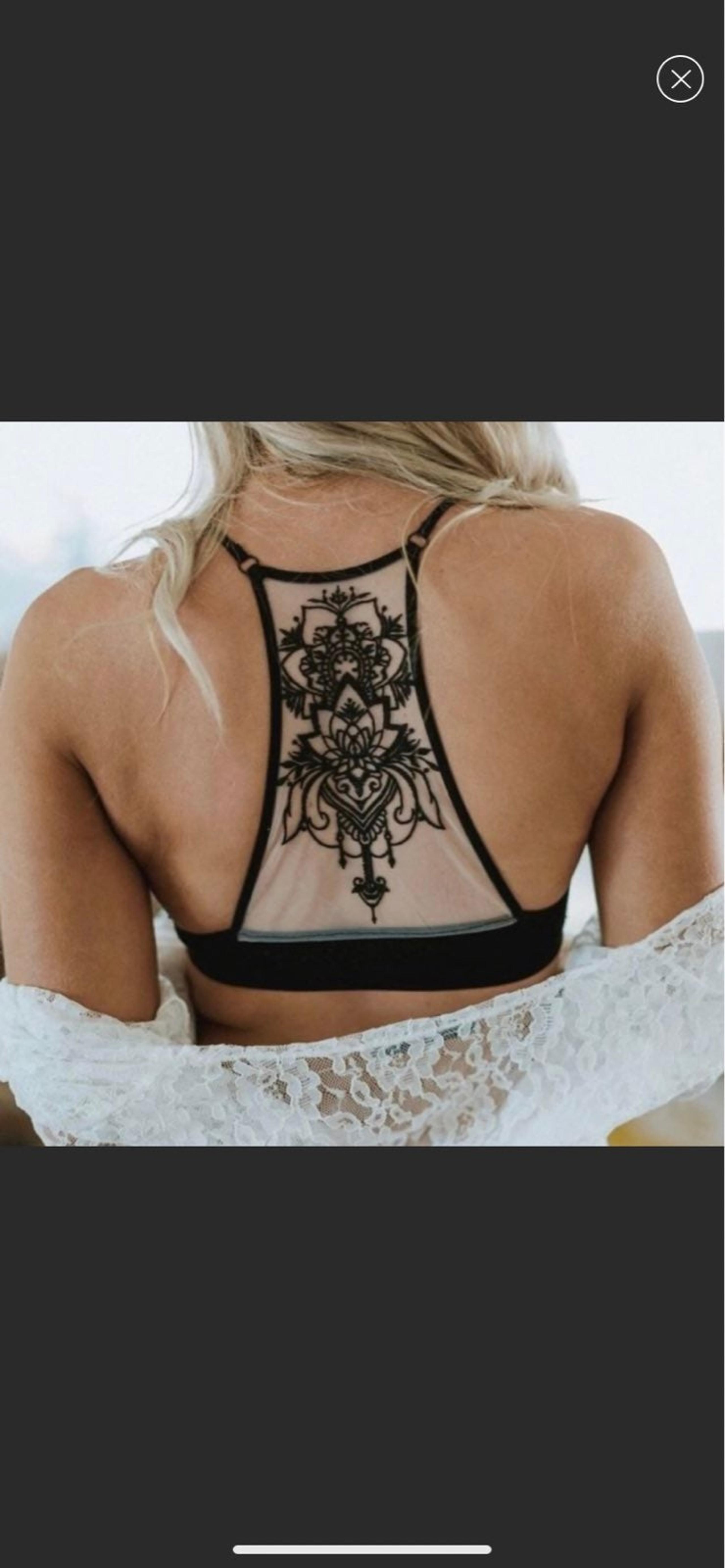 Lace tattoo bralette