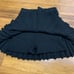 FP Free People Beach Skort Women Medium Black Flirty Sweater Pleated Knit Skater