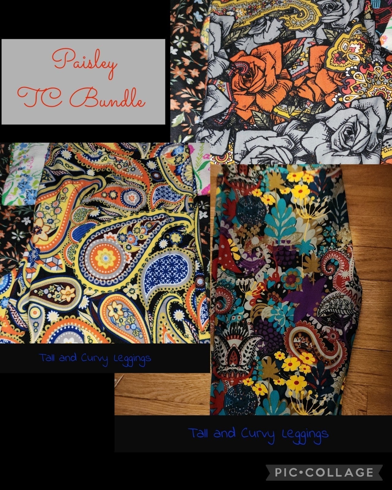 Lularoe Unicorn Tc Paisley vintage lot New
