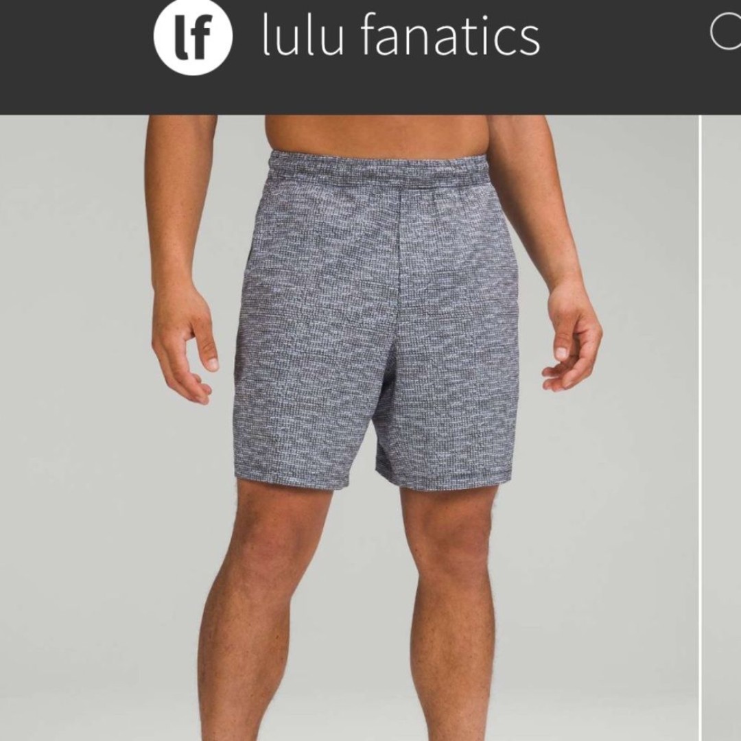 Lululemon Pace Breaker Linerless Short 7 XXL Fractured Grid Duo Peri Purple