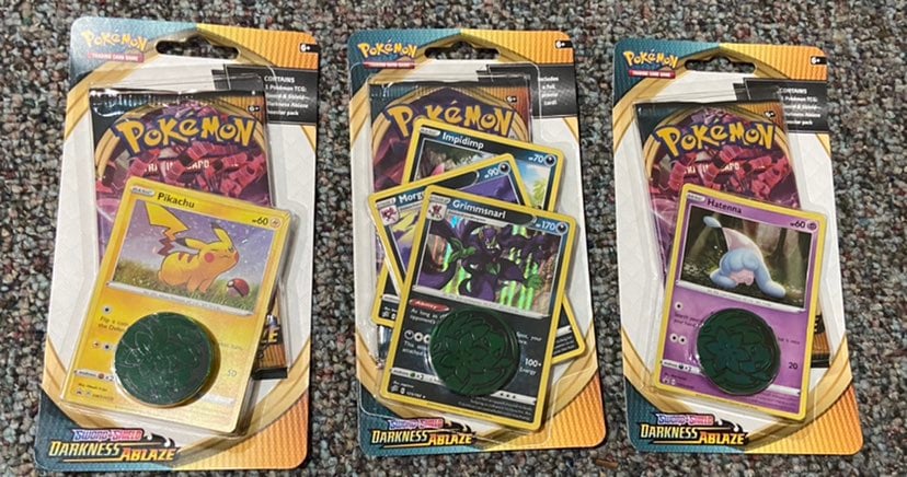Pokemon Darkness Ablaze Blister Pack lot