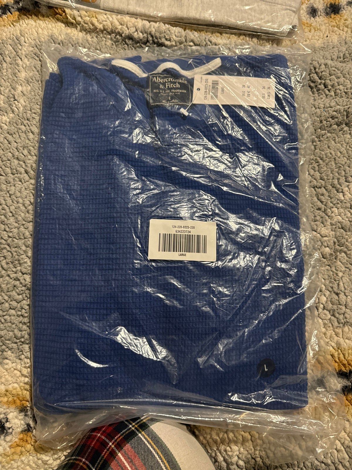 Abercrombie and Fitch Waffle Long Sleeve Shirt