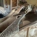 Jimmy Choo champagne sling-back heels, Size 39 1/2
