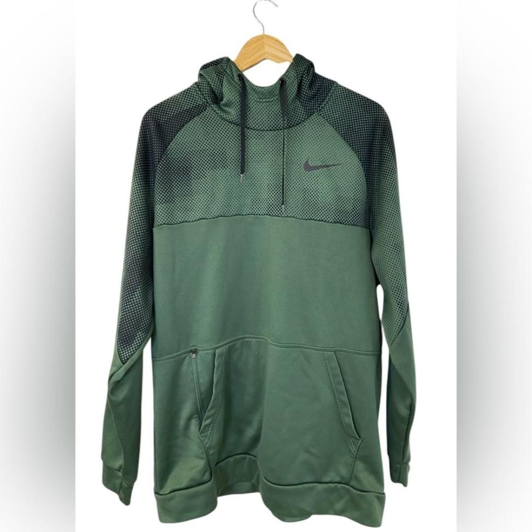 Nike Therma Men's Green/Black Fleece Training Hoodie Size XL