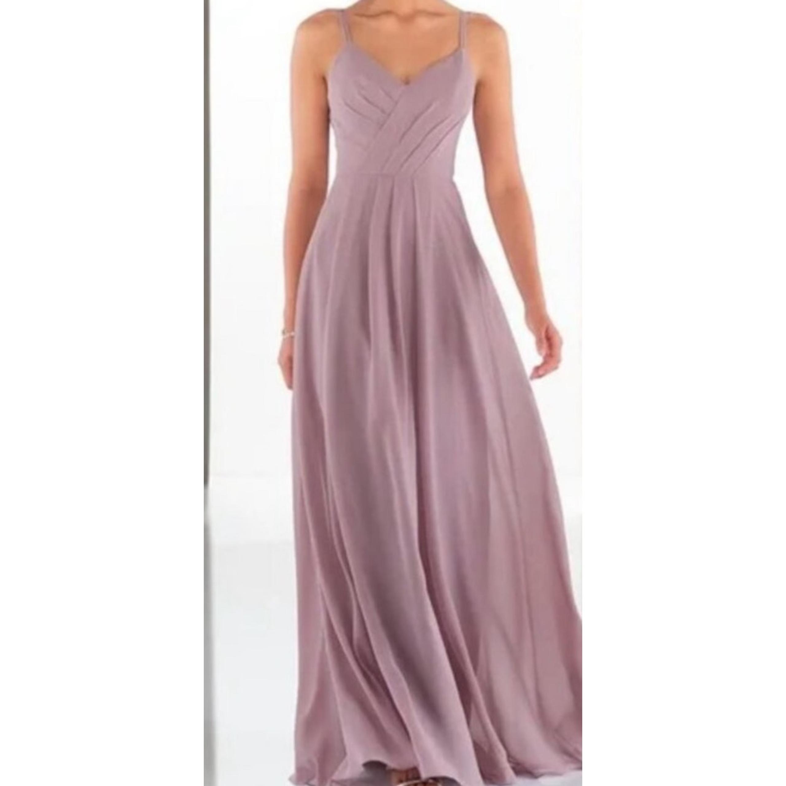 Sorella Vita Formal Dress Gown Full Length Chiffon Dusty Rose Style 9162 Size 8