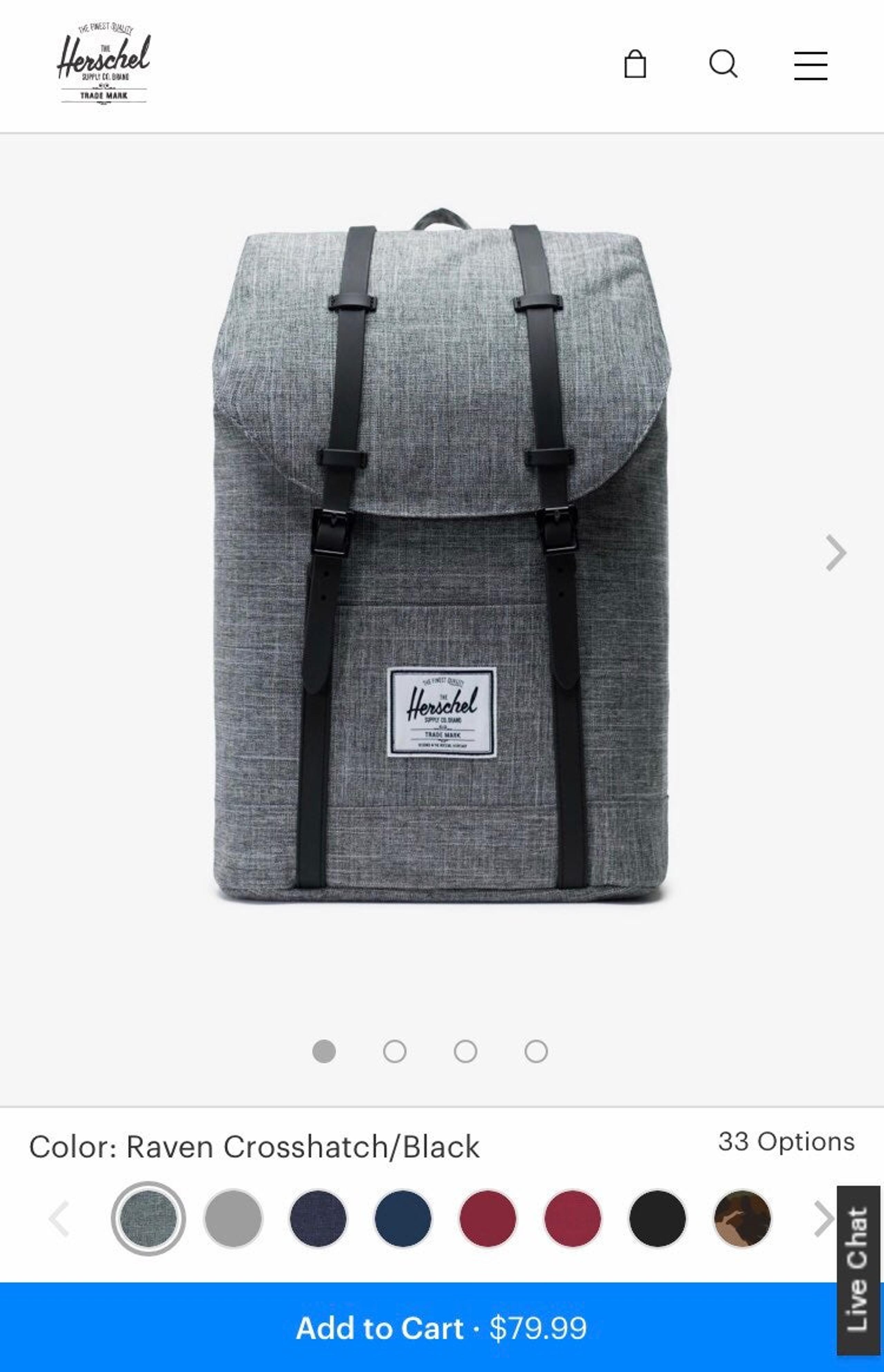 Herschel Retreat laptop Backpack