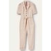 BODEN Puff Sleeve Jumpsuit OATMILK Belted Romper Glorious British