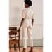 BODEN Puff Sleeve Jumpsuit OATMILK Belted Romper Glorious British