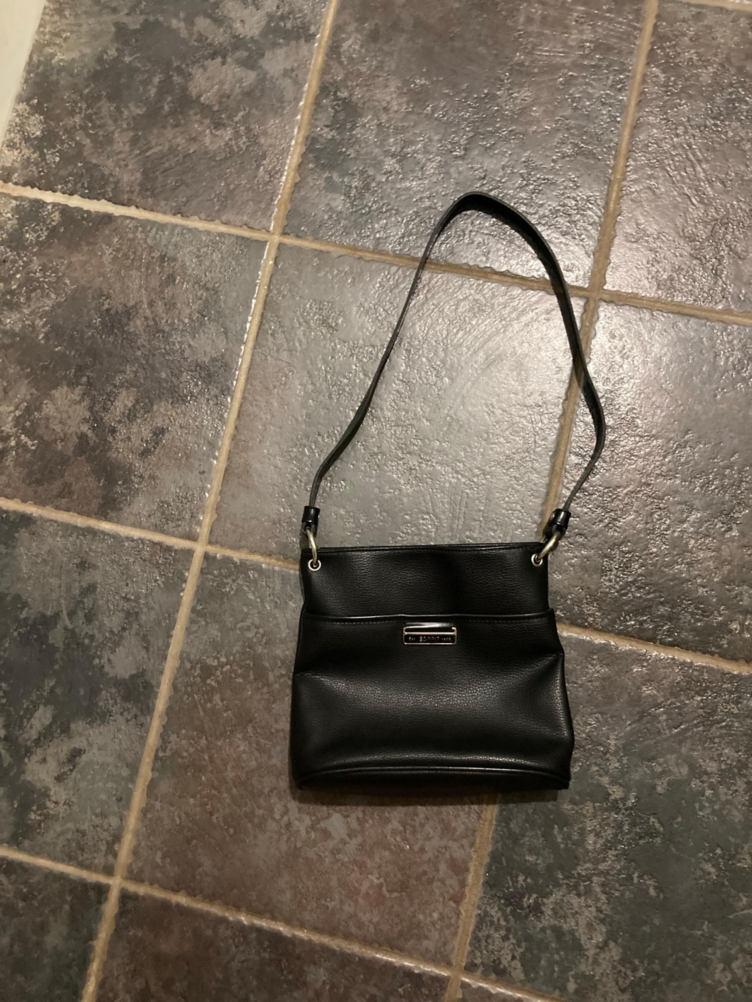 Vintage Esprit Faux Leather Black Shoulder Bag