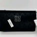 Givenchy Parfums Black Rhinestone Bling Logo Zipper Pouch